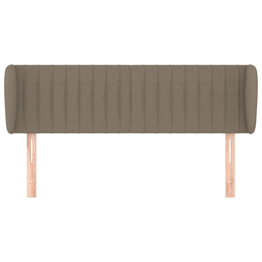 Hoofdbord Met Randen Stof 147 x 23 x 78/88 cm Taupe