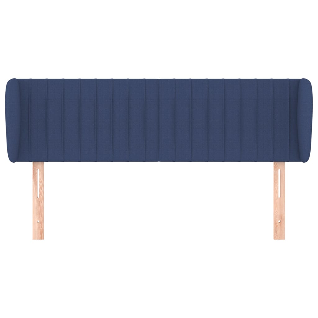 Hoofdbord Met Randen Stof 147 x 23 x 78/88 cm Blauw