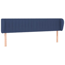 Hoofdbord Met Randen Stof 183 x 23 x 78/88 cm Blauw