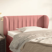 Hoofdbord 103x23x78/88 cm fluweel roze
