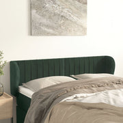 Hoofdbord 147x23x78/88 cm fluweel donkergroen