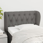 Hoofdbord 83x23x78/88 cm stof donkergrijs