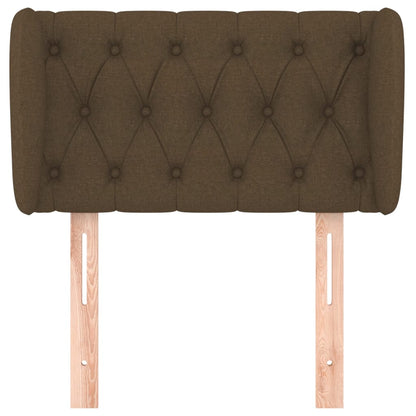 Hoofdbord Met Randen Stof 83 x 23 x 78/88 cm Donkerbruin