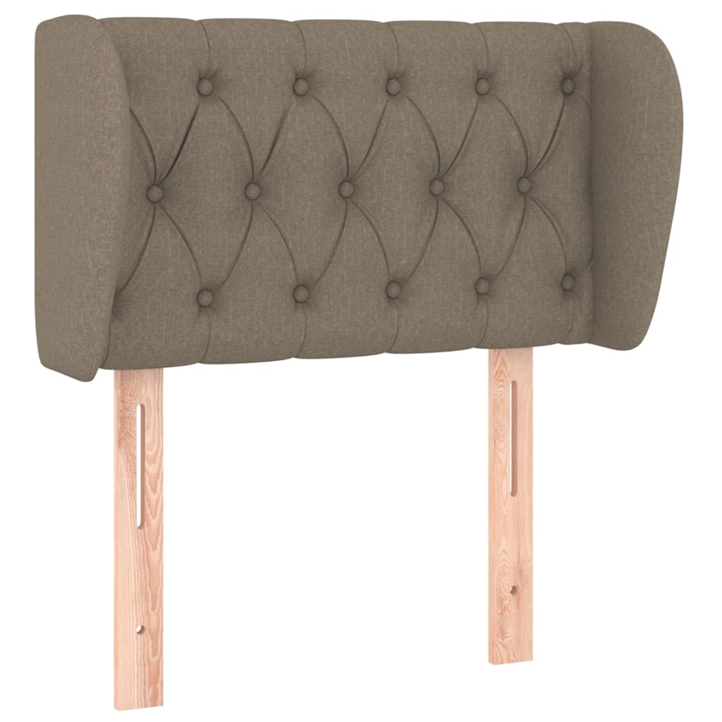 Hoofdbord Met Randen Stof 83 x 23 x 78/88 cm Taupe