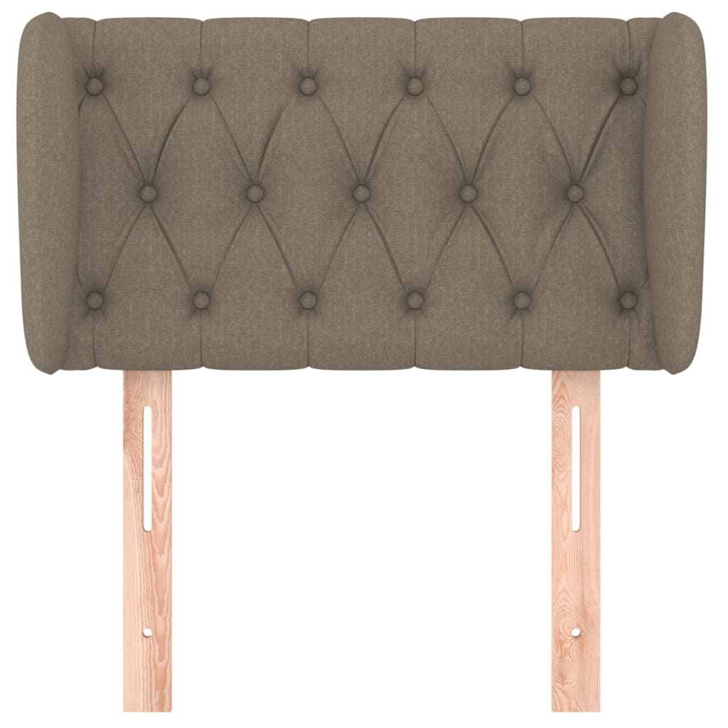 Hoofdbord Met Randen Stof 83 x 23 x 78/88 cm Taupe