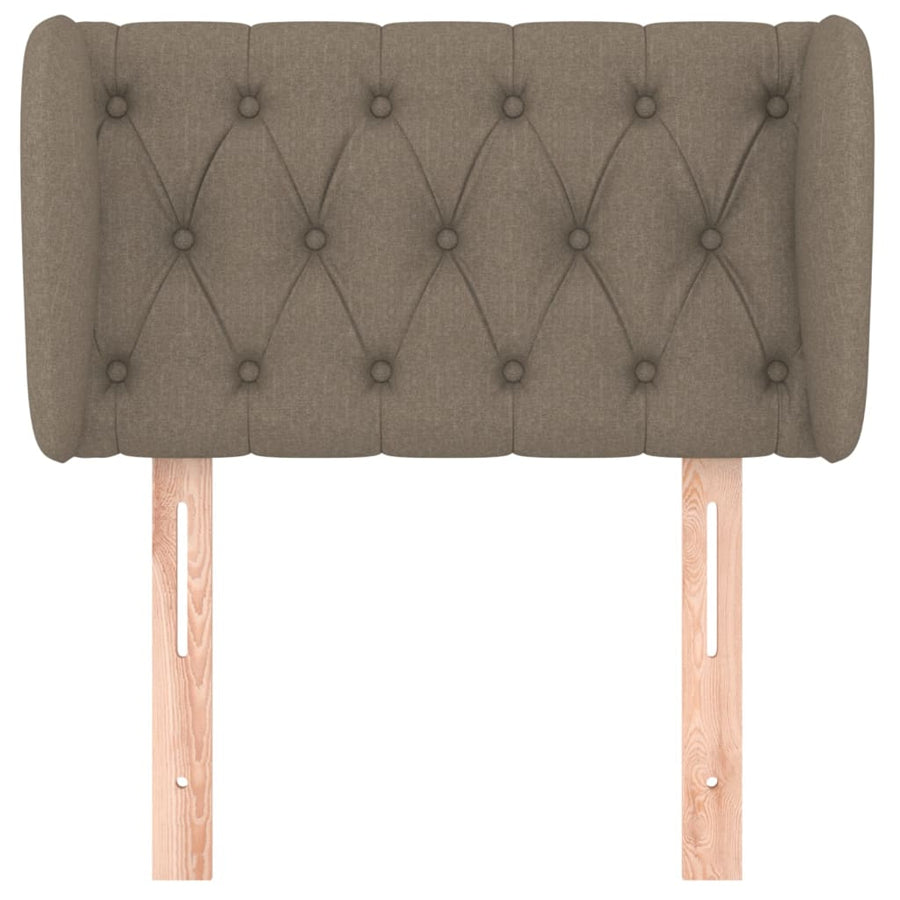 Hoofdbord Met Randen Stof 83 x 23 x 78/88 cm Taupe