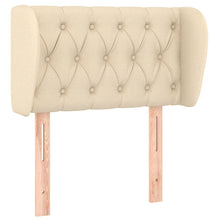 Hoofdbord Met Randen Stof Kleurig 83 x 23 x 78/88 cm Crème