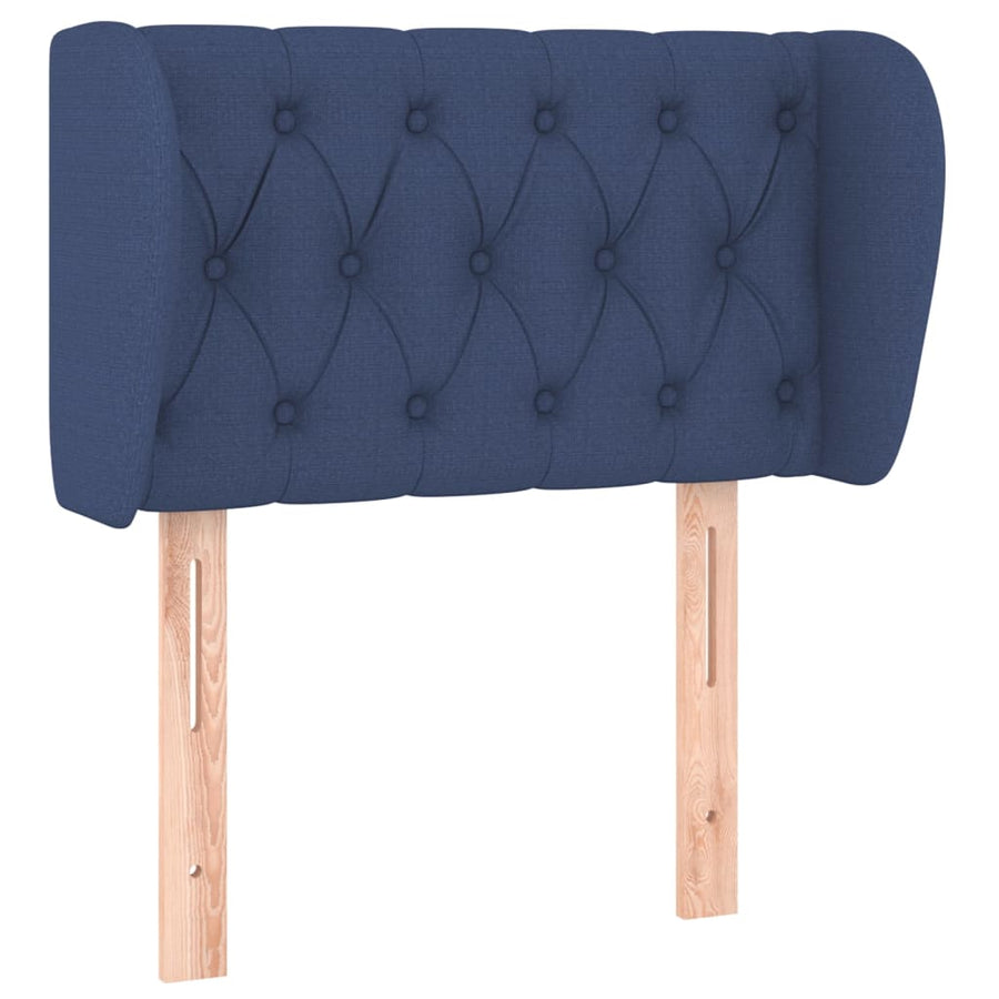 Hoofdbord Met Randen Stof 83 x 23 x 78/88 cm Blauw