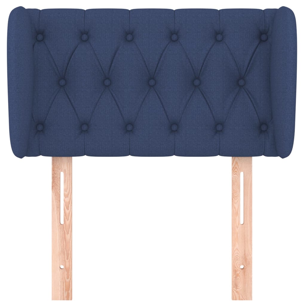 Hoofdbord Met Randen Stof 83 x 23 x 78/88 cm Blauw