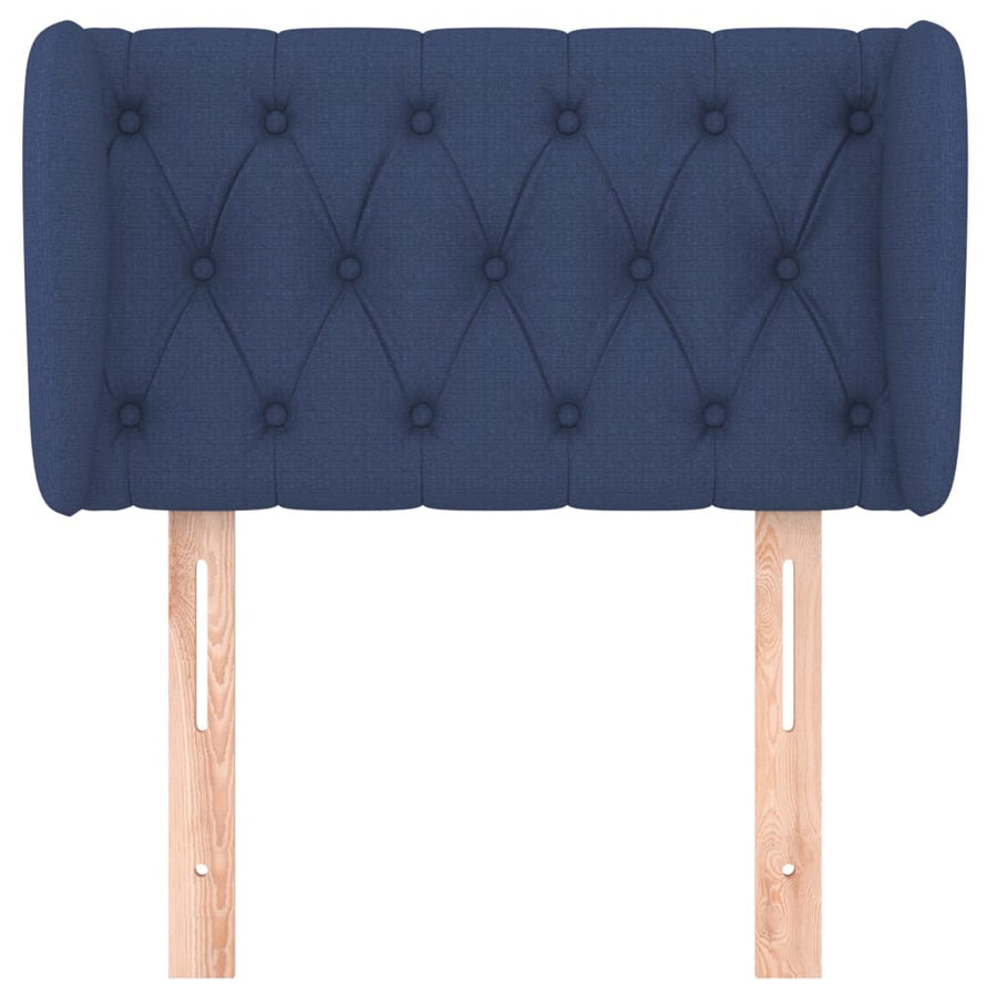 Hoofdbord Met Randen Stof 83 x 23 x 78/88 cm Blauw