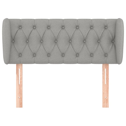 Hoofdbord Met Randen Stof 93 x 23 x 78/88 cm Lichtgrijs