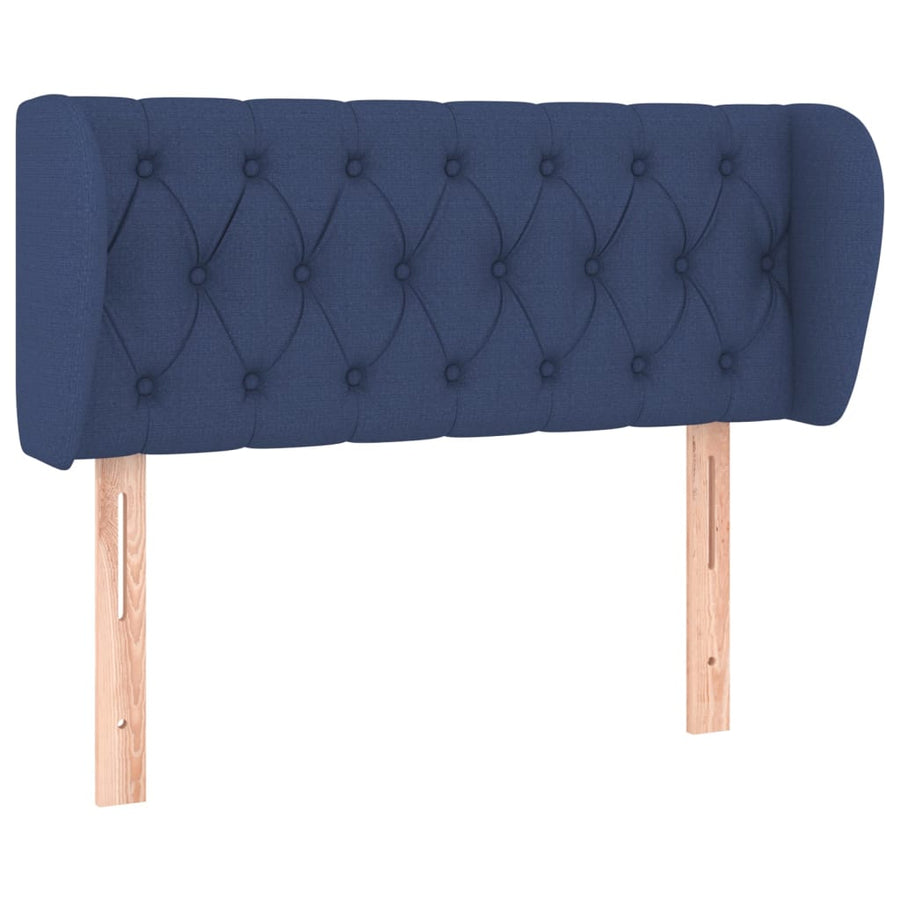 Hoofdbord Met Randen Stof 93 x 23 x 78/88 cm Blauw