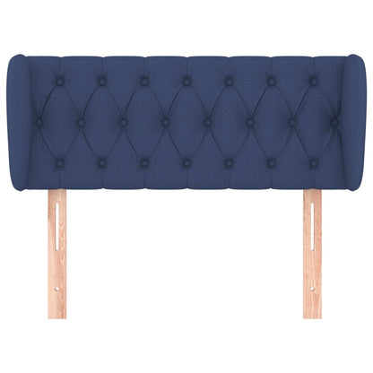 Hoofdbord Met Randen Stof 93 x 23 x 78/88 cm Blauw