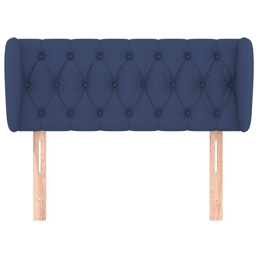Hoofdbord Met Randen Stof 93 x 23 x 78/88 cm Blauw