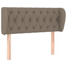 Hoofdbord Met Randen Stof Taupe 1 103 x 23 x 78/88 cm