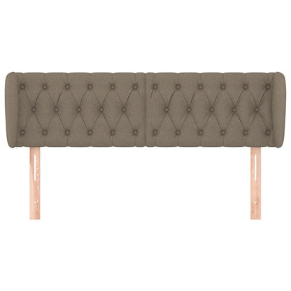 Hoofdbord Met Randen Stof 147 x 23 x 78/88 cm Taupe