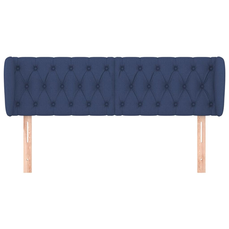Hoofdbord Met Randen Stof 147 x 23 x 78/88 cm Blauw