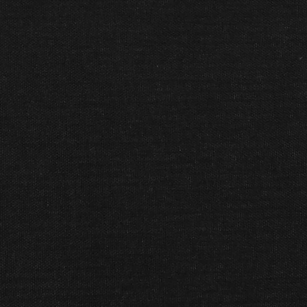 Hoofdbord Met Randen Stof 163 x 23 x 78/88 cm Zwart