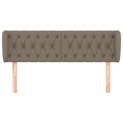 Hoofdbord Met Randen Stof 163 x 23 x 78/88 cm Taupe