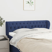 Hoofdbord 163x23x78/88 cm stof blauw