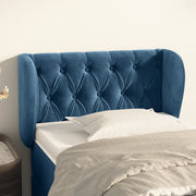 Hoofdbord 83x23x78/88 cm fluweel donkerblauw