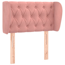 Hoofdbord Met Randen Fluweel 83 x 23 x 78/88 cm Roze