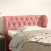 Hoofdbord 103x23x78/88 cm fluweel roze
