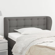 Hoofdbord stof 83x23x78/88 cm donkergrijs
