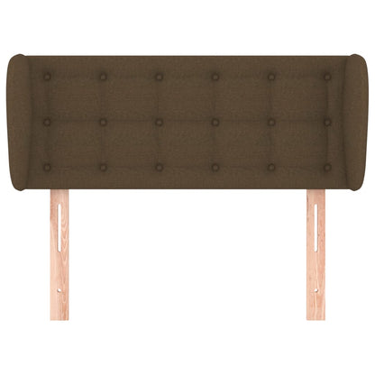 Hoofdbord met randen 83x23x78/88 cm stof donkerbruin 83 x 23 x 78/88 cm Donkerbruin