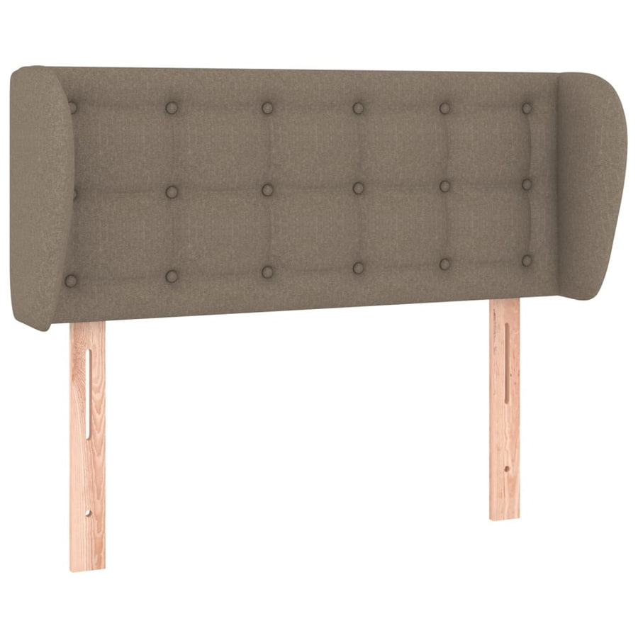 Hoofdbord met randen 83x23x78/88 cm stof taupe 83 x 23 x 78/88 cm Taupe