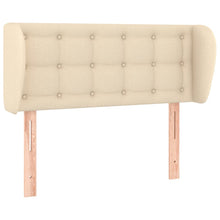Hoofdbord met randen 83x23x78/88 cm stof crèmekleurig 83 x 23 x 78/88 cm Crème