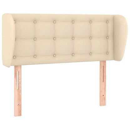 Hoofdbord met randen 83x23x78/88 cm stof crèmekleurig 83 x 23 x 78/88 cm Crème