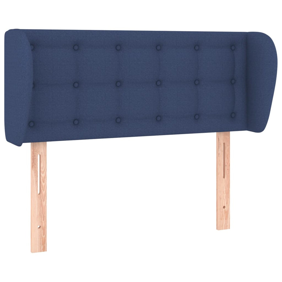 Hoofdbord Met Randen Stof 83 x 23 x 78/88 cm Blauw