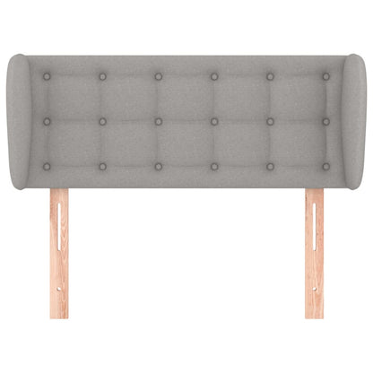 Hoofdbord met randen 93x23x78/88 cm stof lichtgrijs 93 x 23 x 78/88 cm Lichtgrijs