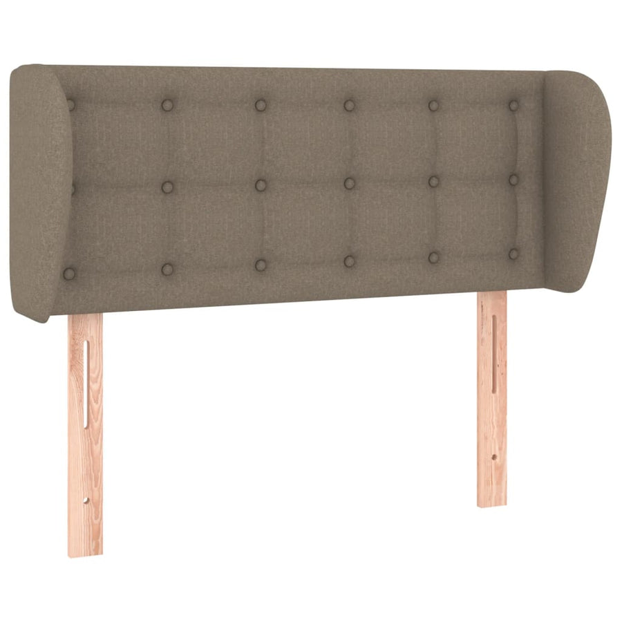 Hoofdbord Met Randen Stof 93 x 23 x 78/88 cm Taupe