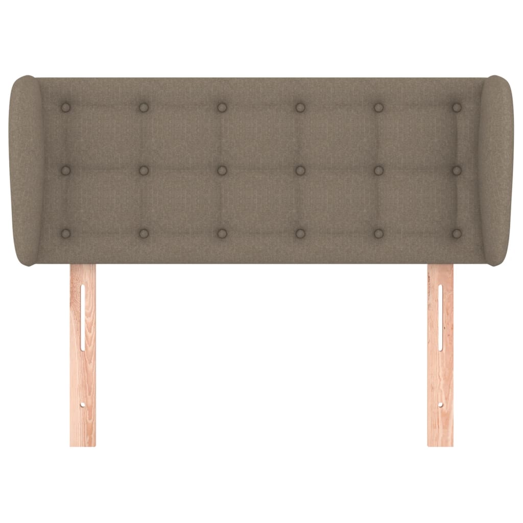 Hoofdbord Met Randen Stof 93 x 23 x 78/88 cm Taupe