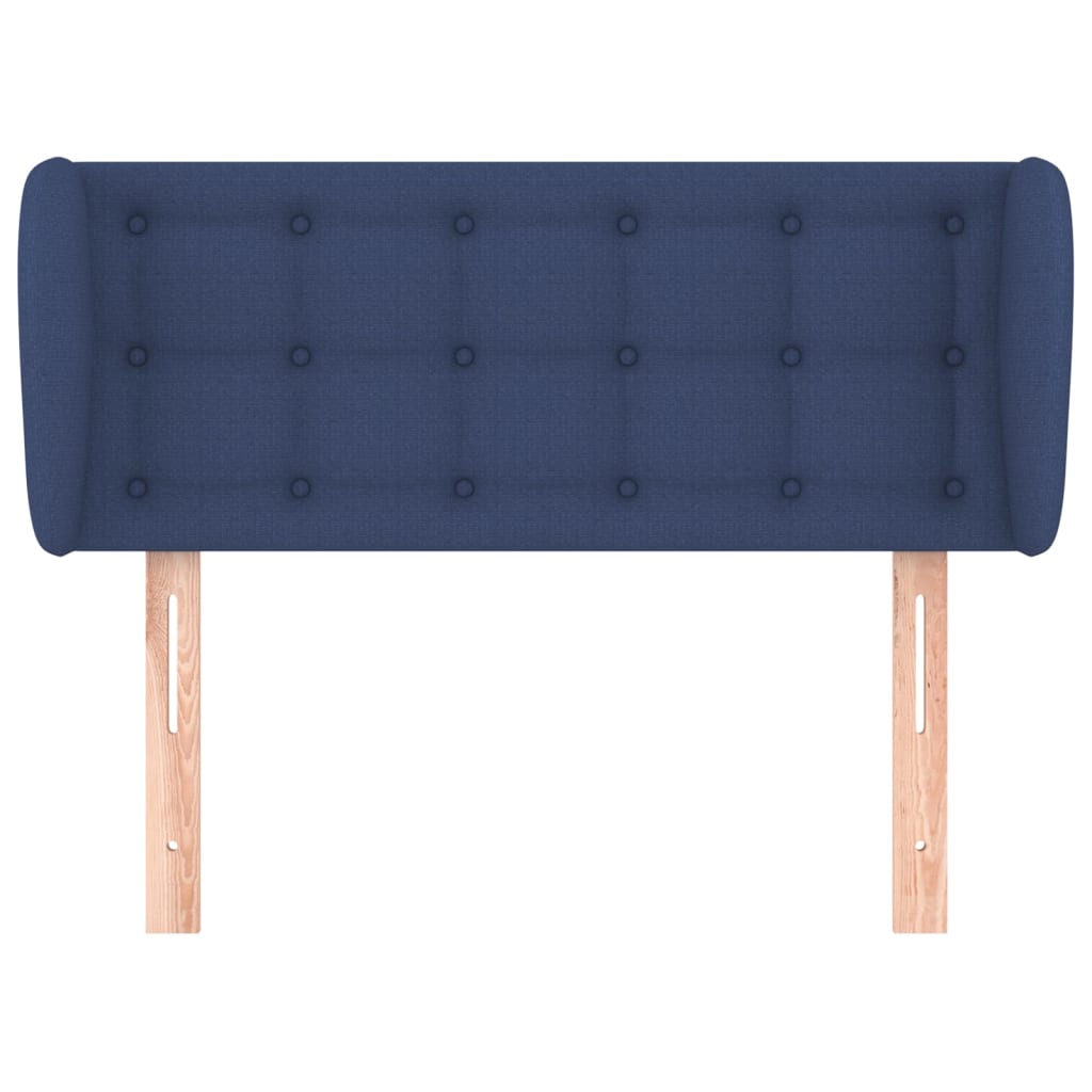 Hoofdbord Met Randen Stof 93 x 23 x 78/88 cm Blauw