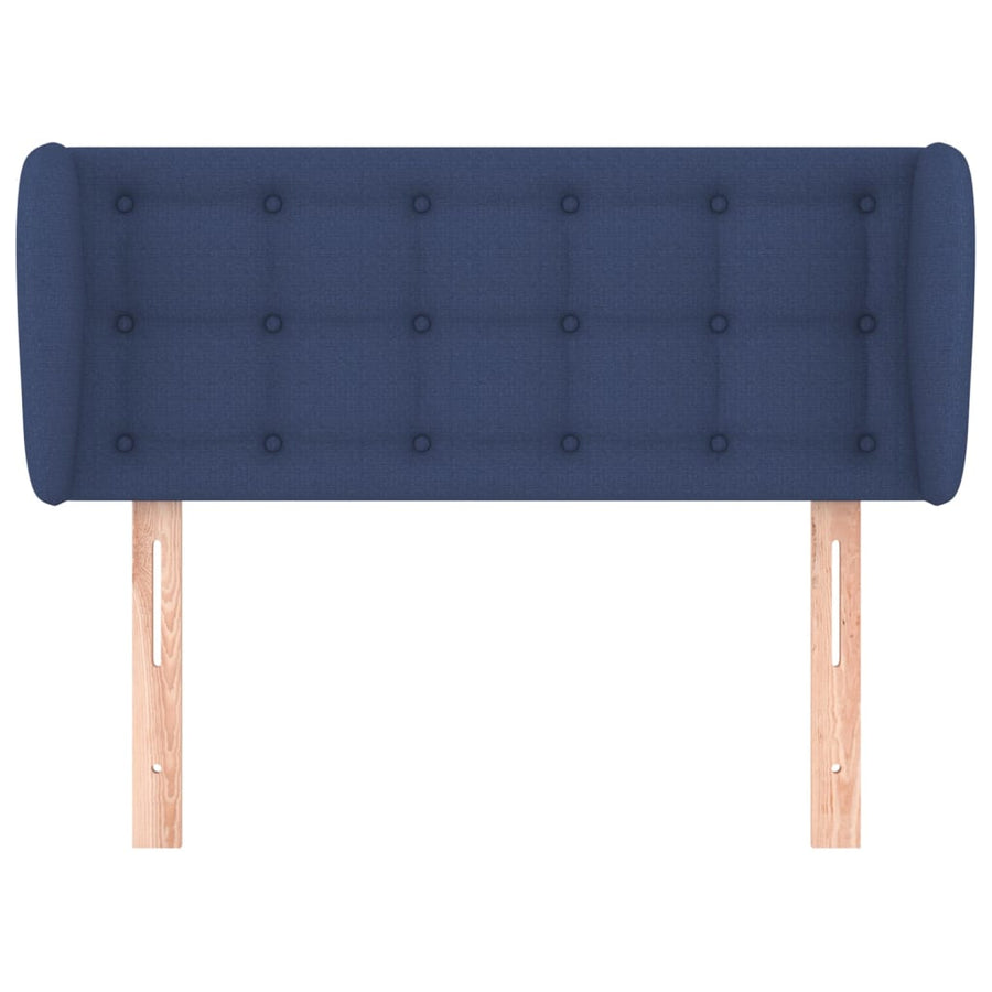 Hoofdbord Met Randen Stof 93 x 23 x 78/88 cm Blauw