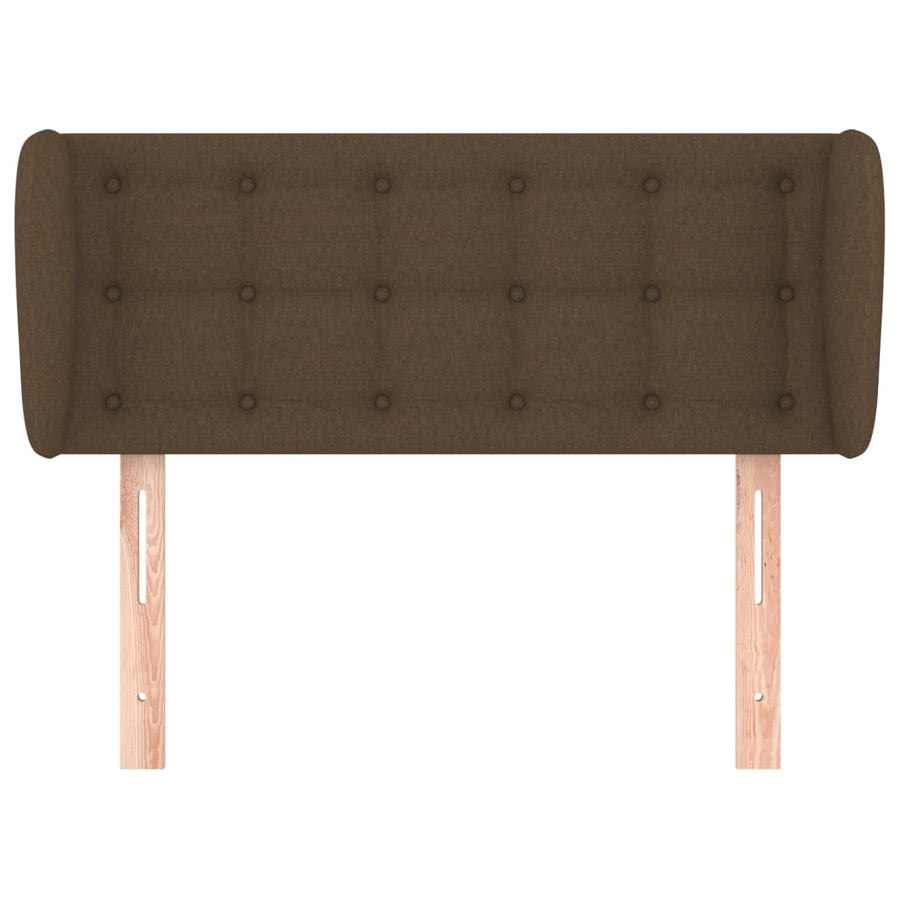 Hoofdbord met randen 103x23x78/88 cm stof donkerbruin 103 x 23 x 78/88 cm Donkerbruin