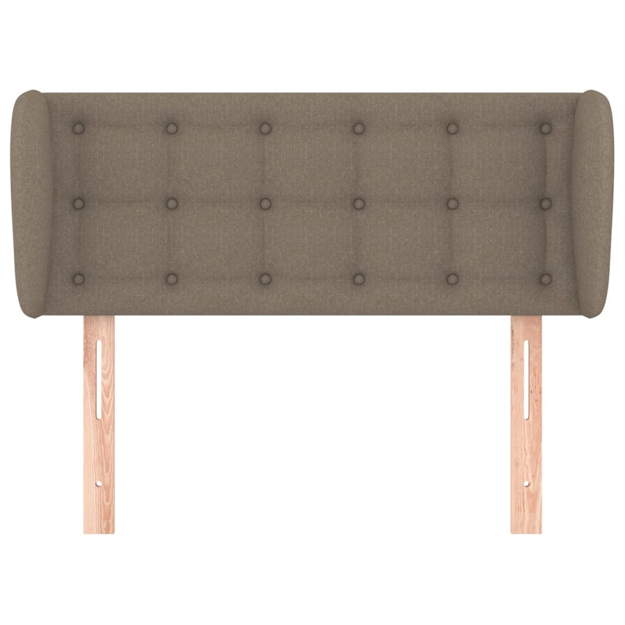Hoofdbord Met Randen Stof 103 x 23 x 78/88 cm Taupe