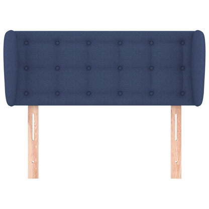 Hoofdbord Met Randen Stof 103 x 23 x 78/88 cm Blauw