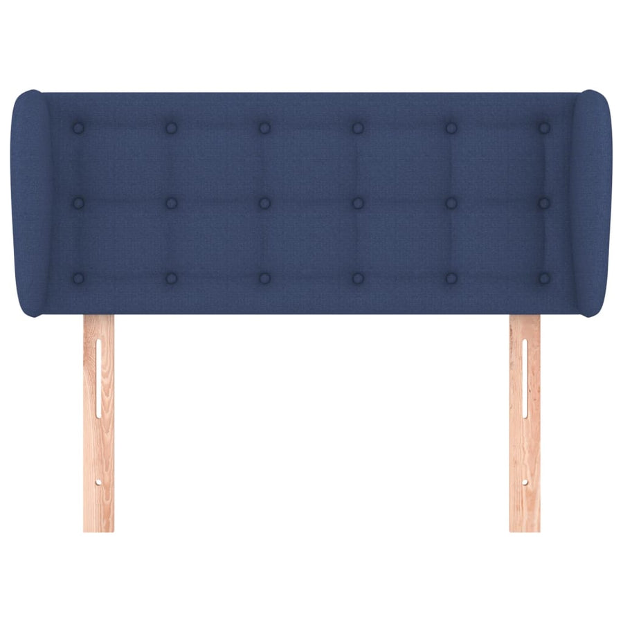 Hoofdbord Met Randen Stof 103 x 23 x 78/88 cm Blauw