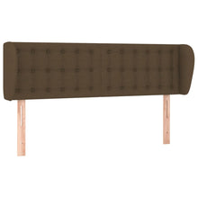 Hoofdbord met randen 147x23x78/88 cm stof donkerbruin 147 x 23 x 78/88 cm Donkerbruin