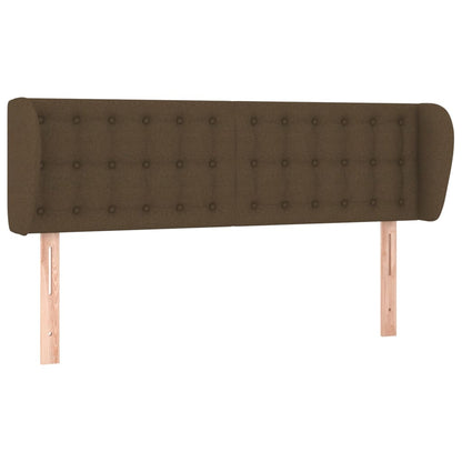 Hoofdbord met randen 147x23x78/88 cm stof donkerbruin 147 x 23 x 78/88 cm Donkerbruin