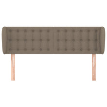 Hoofdbord met randen 147x23x78/88 cm stof taupe 147 x 23 x 78/88 cm Taupe