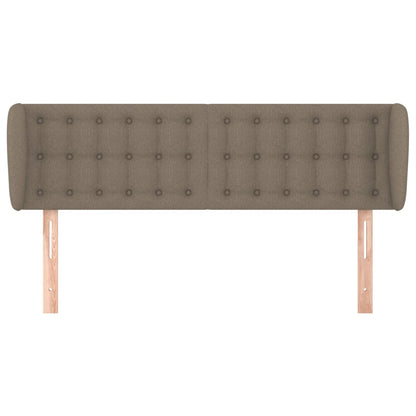 Hoofdbord met randen 147x23x78/88 cm stof taupe 147 x 23 x 78/88 cm Taupe