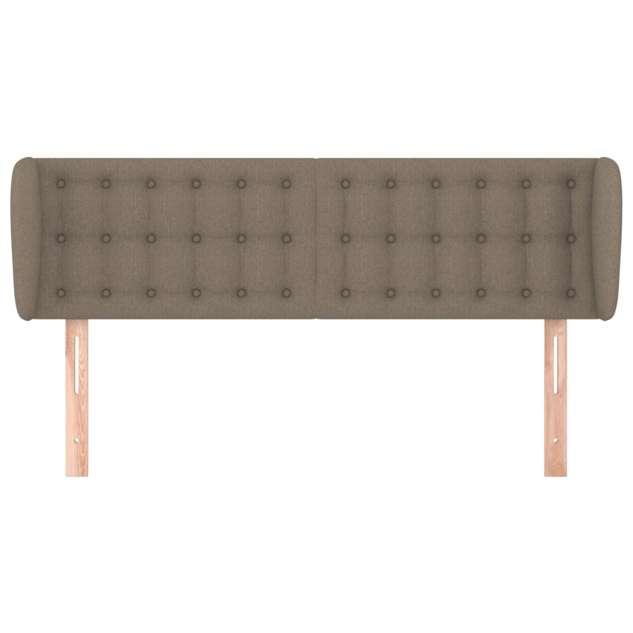 Hoofdbord met randen 147x23x78/88 cm stof taupe 147 x 23 x 78/88 cm Taupe