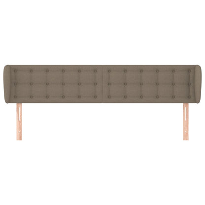 Hoofdbord Met Randen Stof 1 183 x 23 x 78/88 cm Taupe