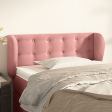 Hoofdbord Met Randen Fluweel 83 x 23 x 78/88 cm Roze