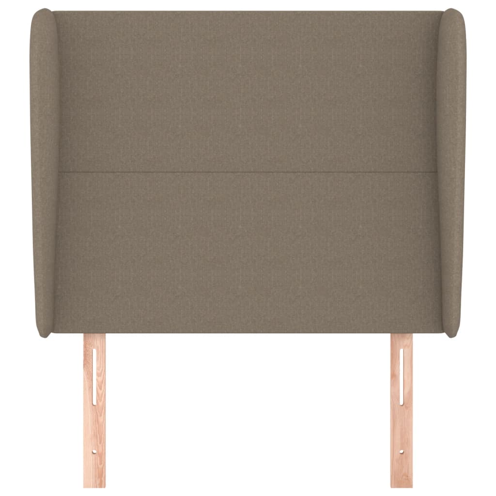 Hoofdbord Met Randen Stof 83 x 23 x 118/128 cm Taupe
